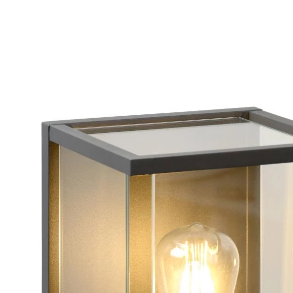 Lucide CLAIRE - Wall light Indoor/Outdoor - 1xE27 - IP54 - Anthracite - detail 2